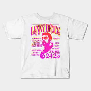 lenny bruce offset graphic Kids T-Shirt